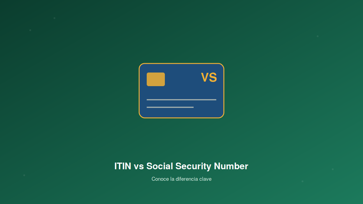 Diferencia entre ITIN y SSN