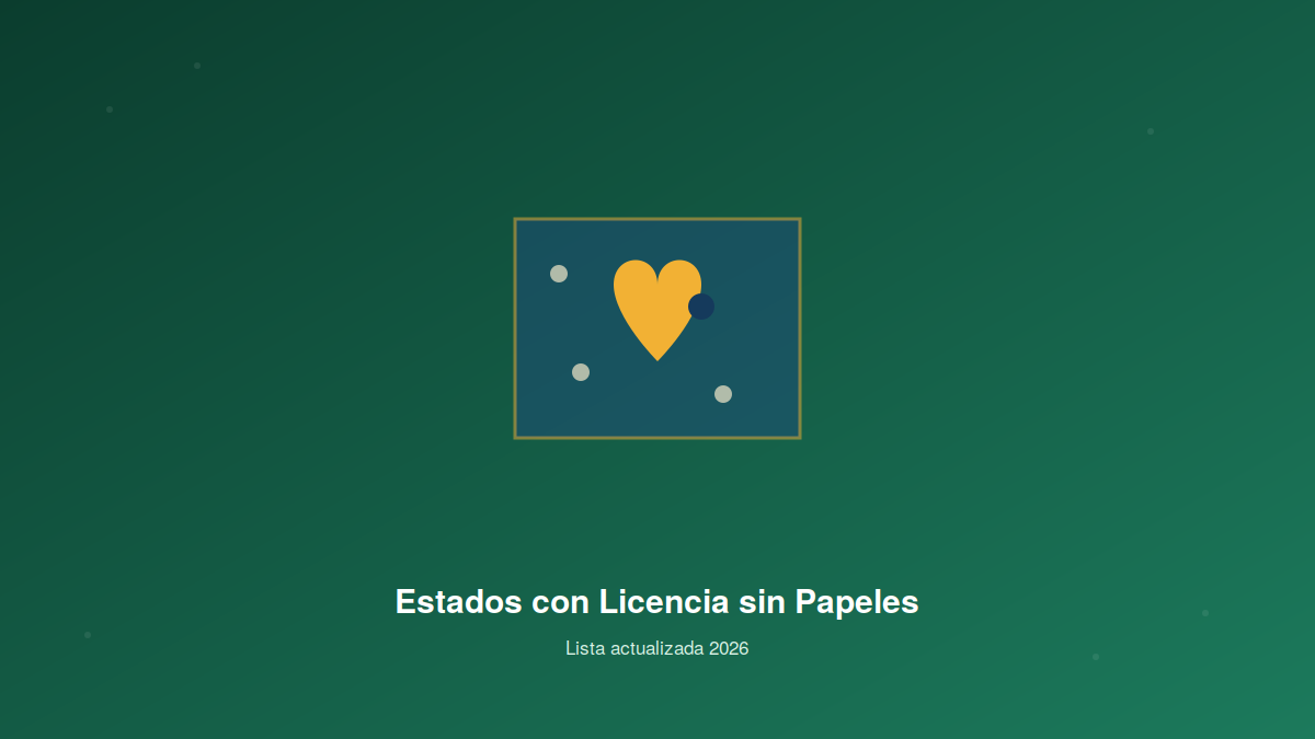Estados que Permiten Licencia sin Papeles
