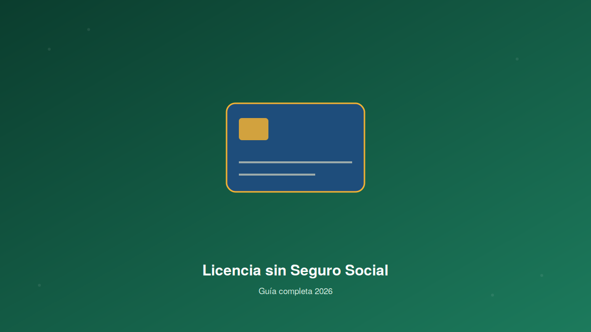 Licencia sin Seguro Social
