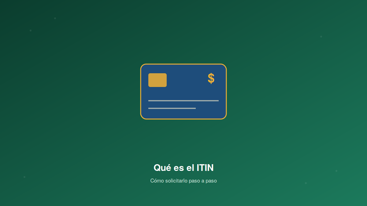 Qué es el ITIN
